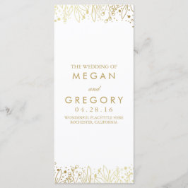 ベビーズブレス金ゴールドフローラ結婚式 プログラム