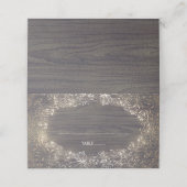 ベビーズブレス金ゴールド花素朴リース結婚ズ プレイスカード (外部開封)