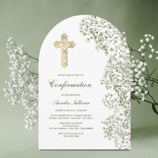 ベビーズブレス アーチ 確認 招待状