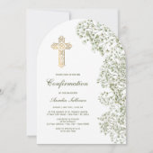 ベビーズブレス アーチ 確認 招待状 (正面)