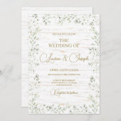 ベビーズブレス ギプソフィラ 結婚式招待状 招待状 (正面/裏面)