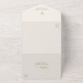 ベビーズブレス ゴールデンロッド 結婚式 出席確認 オールインワン招待状 (外側)