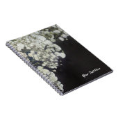 ベビーズブレス&ダークウッドエレガントフローラカスタム ノートブック (右側)