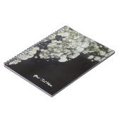 ベビーズブレス&ダークウッドエレガントフローラカスタム ノートブック (左側)