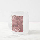 ベビーズブレス&バラ-さくらんぼ フロストグラスマグカップ (正面左)