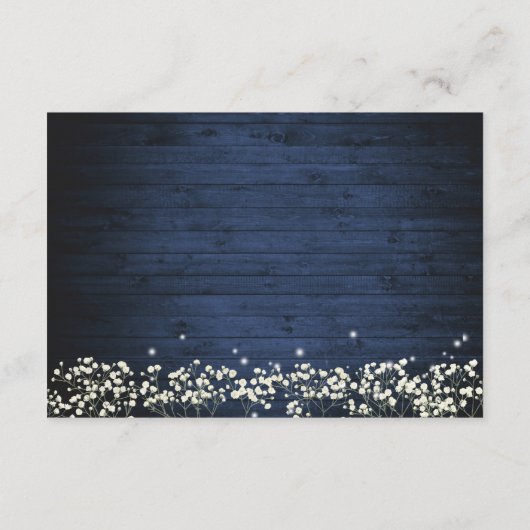 ベビーズブレス メイソンジャー ウェディング アコモデーション エンクロージャーカード (裏面)