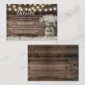 ベビーズブ素朴レスフローラホテルアコモデーションズ エンクロージャーカード (正面/裏面)