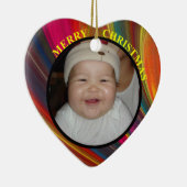 ベビーズメリカラフルークリスマスフォトオーナメント セラミックオーナメント (右)