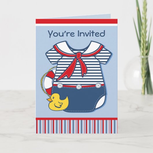 ベビーセーラースーツA 招待状 (正面)