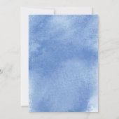 ベビーセーラー|青い水航海の彩のベビーシャワー 招待状 (裏面)