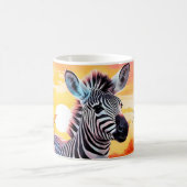 ベビーゼブラグッドモーニングセラミックマグカップ コーヒーマグカップ (中央)