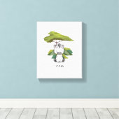 ベビーゼブラサファリキャンバス印刷 キャンバスプリント (インサイチュ (ウッドフロア))