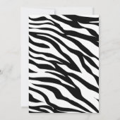 ベビーゼブラベイビーシャワー招待状 招待状 (裏面)