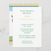 ベビーゼブラベビーシャワー招待状 招待状 (正面/裏面)