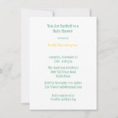 ベビーゼブラベビーシャワー招待状 招待状 (正面)