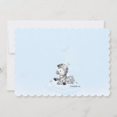 ベビーゼブラベビーシャワー招待状 招待状 (裏面)