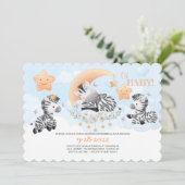 ベビーゼブラベビーシャワー招待状 招待状 (スタンド正面)