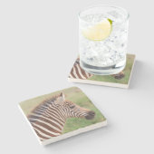 ベビーゼブラ岬(タンザニア) ストーンコースター (横)