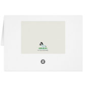 ベビーゼブラ折り畳みサンキューカード (裏面横)