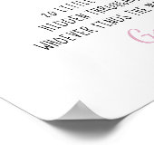 ベビーソックス狩りピンクカーバルーン赤ちゃんシャワーゲーム ポスター (角)