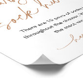 ベビーソック狩りゲームトゥインクルスターベビーシャワーサイン ポスター (角)