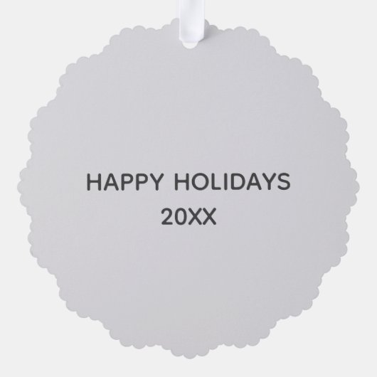 ベビーソノグラムスノーグローブクリスマスオーナメントカード オーナメントカード (裏面)