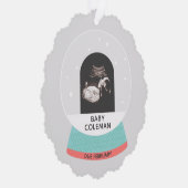 ベビーソノグラムスノーグローブクリスマスオーナメントカード オーナメントカード (右)