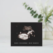 ベビーソノグラム妊娠到着発表写真 ポストカード (スタンド正面)