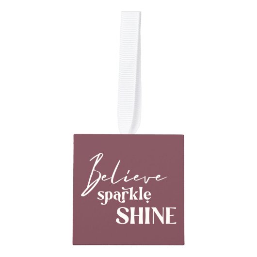 ベビーソノグラ信じムスパークルシャイン3フォト キューブオーナメント (正面)