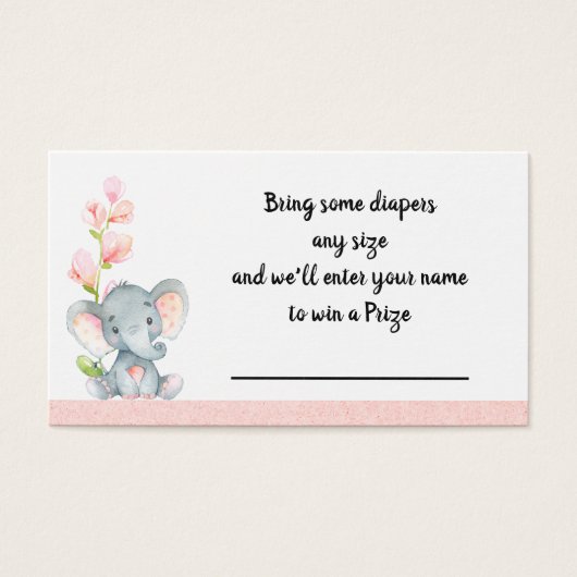 ベビーゾウおむつラッフルインサート (正面)