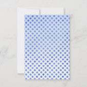 ベビーゾウとソングバード赤ちゃんシャワー サンキューカード (裏面)