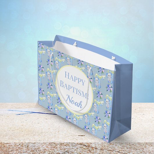 ベビーゾウとハッピーバプテスマ ラージペーパーバッグ