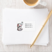 ベビーゾウとビー住所 シール (インサイチュ)