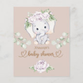 ベビーゾウとフラワーウォーターの色のバケットリスト (裏面)