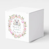 ベビーゾウと牡丹とバルーンベビーシャワー フェイバーボックス (正面サイド)