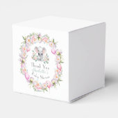 ベビーゾウと牡丹とバルーンベビーシャワー フェイバーボックス (裏面サイド)