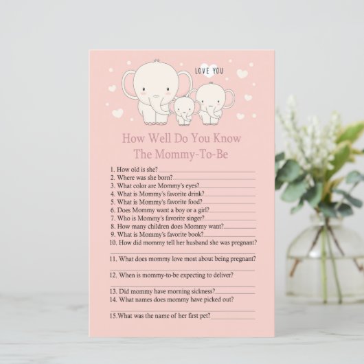 ベビーゾウどのように良く知っているベビーショールゲーム (スタンド正面)