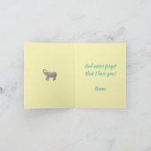 ベビーゾウのカスタマイズ可能カード カード (内部)