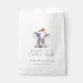 ベビーゾウのクリスマスシャワー外は冷たい フェイバーバッグ (正面)