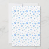 ベビーゾウの外で冷たいベビースシャワー 招待状 (裏面)