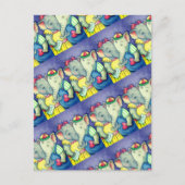 ベビーゾウの最初の愛、かわいいパキディームの友人 シーズンポストカード (正面)