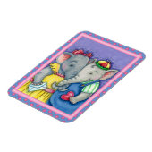 ベビーゾウの最初の愛、かわいいパキディームの友人 マグネット (左側)