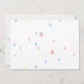 ベビーゾウの誕生のお知らせ 招待状 (裏面)