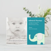 ベビーゾウフォトアナウンス 案内状 (スタンド正面)