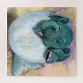 ベビーゾウ卵孵化 – Surprice ジグソーパズル (横)