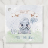 ベビーゾウ水彩動物 フェイバータグ (正面)