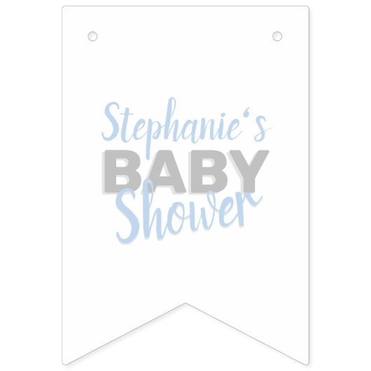 ベビーゾウ泡風呂ボーイベビーシャワー バンティングフラッグ (第2の旗)