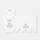 ベビーゾウ泡風呂ボーイベビーシャワー フェイバーボックス (折り畳みなし)