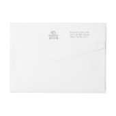 ベビーゾウ泡風呂ボーイベビーシャワー ラップアラウンドラベル (裏面)