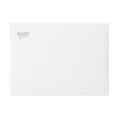 ベビーゾウ泡風呂ボーイベビーシャワー ラップアラウンドラベル (正面)